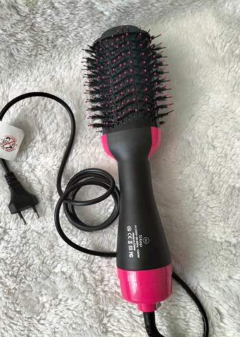 Pembe Renkli Saç Şekillendirici Fırça