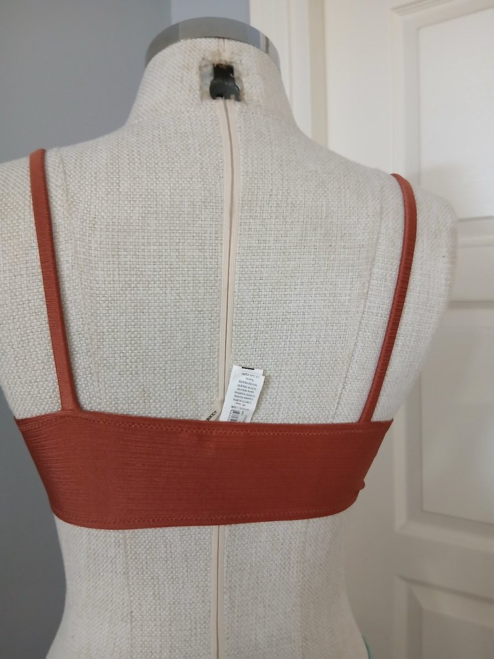 Minimalist Tarzda kiremit renk Bikini Üstü - Görsel 2