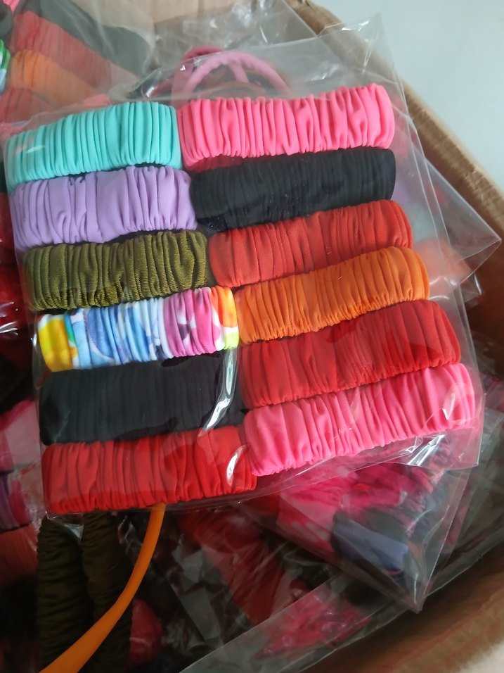 Renkli Elastik Bohem Saç Tokaları - Görsel 2