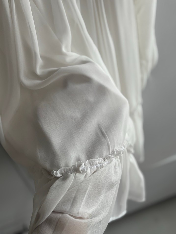 Bohem Beyaz abiye-elbise(S beden) - Görsel 5