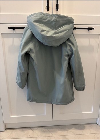 Kapüşonlu Gri Erkek Çocuk mont - Görsel 3