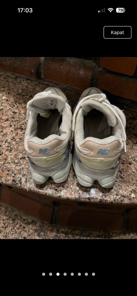 Beyaz Bağcıklı Sokak Stili Kadın Spor Ayakkabısı - Görsel 3