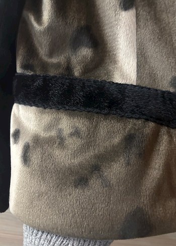 Kürk Detaylı Kısa Kahverengi Deri Ceket - Görsel 6