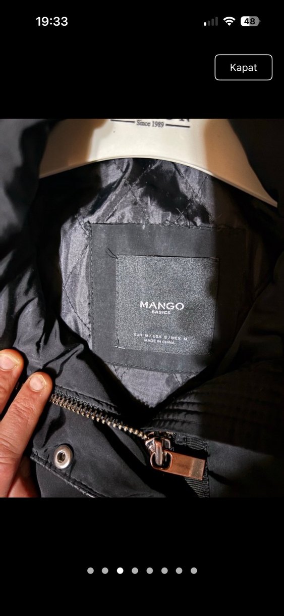 Siyah Kuşaklı Uzun Kadın Kışlık Mont - Görsel 3