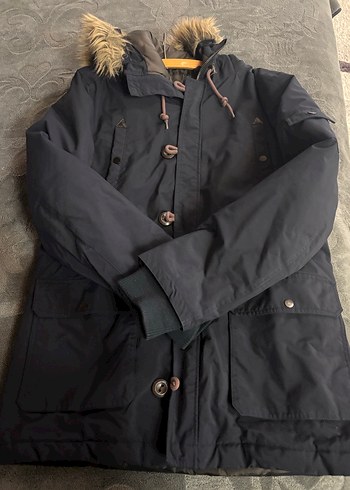 Düğmeli Siyah Midi Erkek Mont - Görsel 4