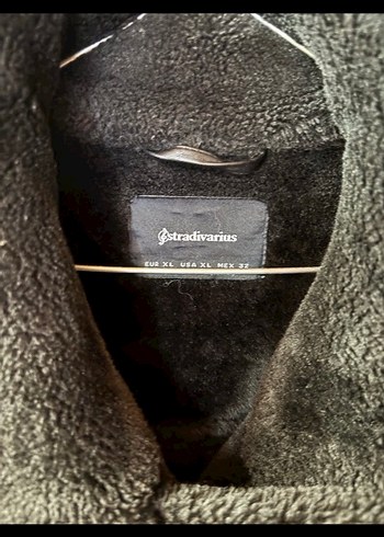 Siyah Kürklü Deri Kadın Biker Ceket - Görsel 2