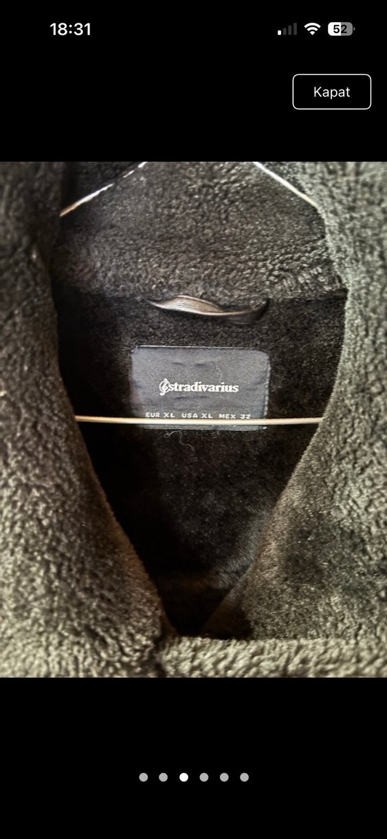 Siyah Kürklü Deri Kadın Biker Ceket - Görsel 2