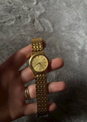 Altın Renkli Vintage Kadın Kol Saati - Görsel 2