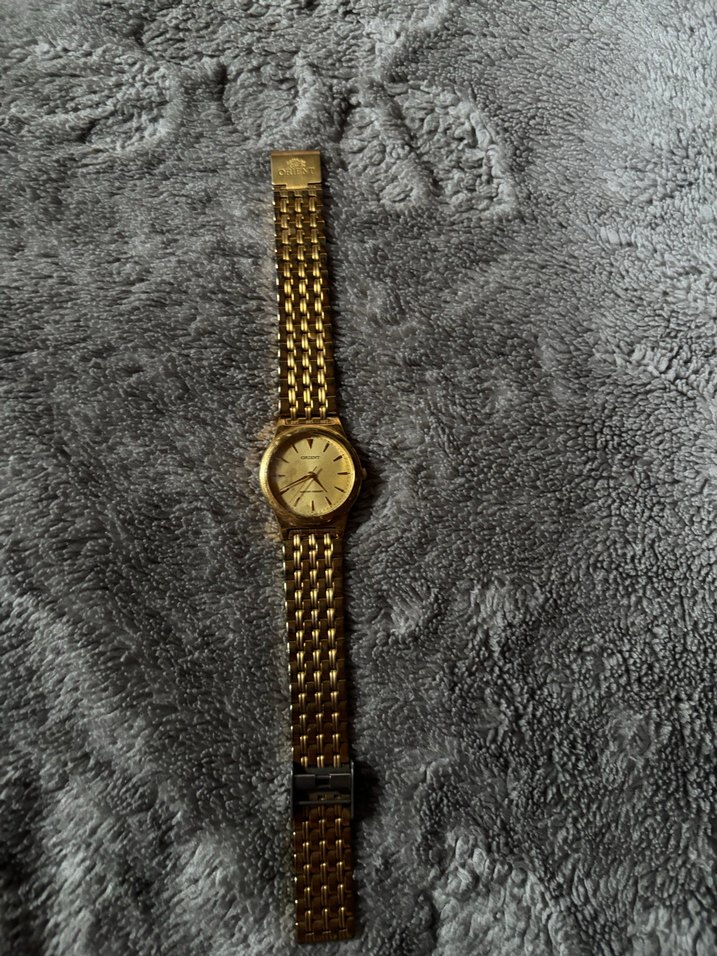 Altın Renkli Vintage Kadın Kol Saati - Görsel 3
