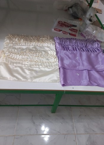 İşlemeli Açık Mor Yastık Kılıfı