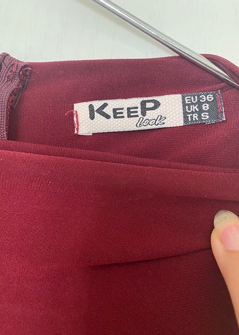 Diğer Bordo Drapeli Uzun Kolsuz Elbise