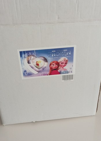 Beden Frozen Temalı Mavi Kalp Masa Lambası
