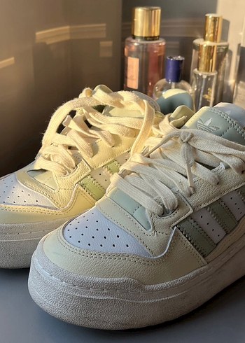 36 Beden Adidas Beyaz Platform Topuklu Kadın Spor Ayakkabı