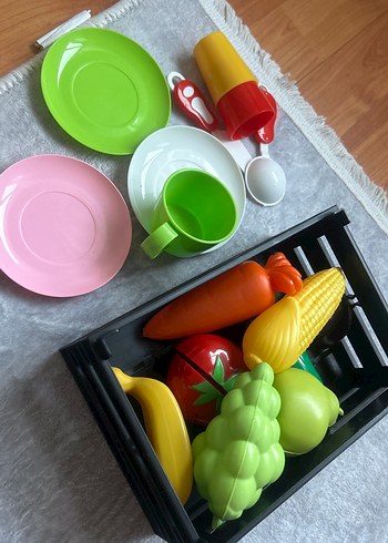 Beden Renkli Plastik Mutfak Aksesuarları Seti