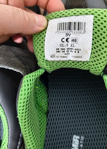 Çelik burunlu iş Ayakkabısı Velcro Bantlı - Görsel 2