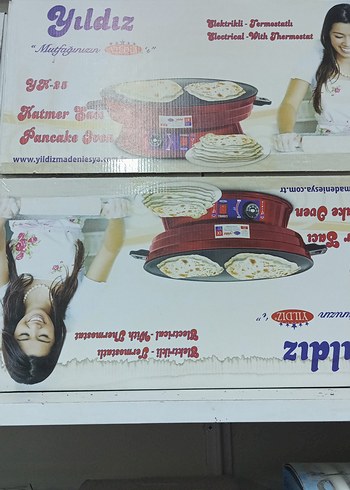 Yıldız Elektrikli Termostatlı Katmer Sacı