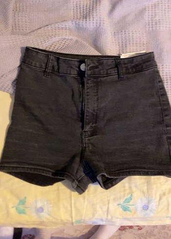 Kadın siyah Mini Denim Şort