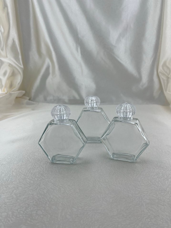 Altıgen cam şişe - Görsel 2