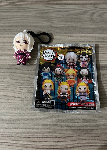Demon Slayer Figürlü Anahtarlık (Bag Clip) Tengen Uzui