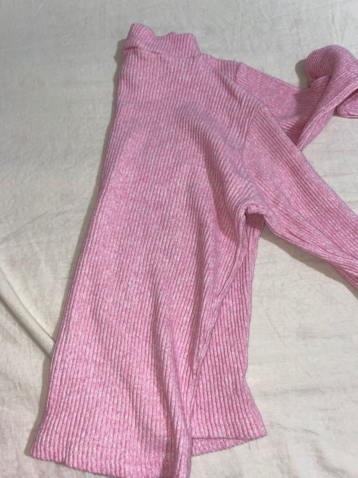 Pembe Fitilli Kadın Triko Kazak - Görsel 2