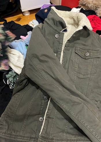 Mavi Jeans Bebek Beyaz Kürklü Midi Ceket - Görsel 2