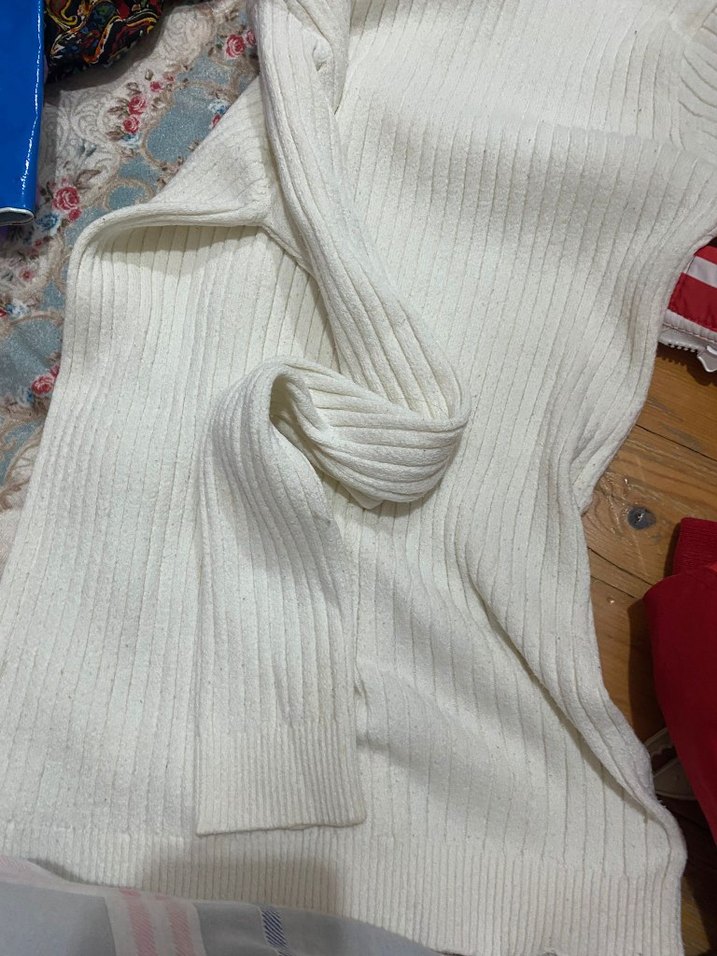 Gri Beyaz Nakışlı Köpek Kıyafeti Velcro - Görsel 3