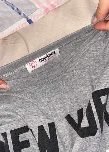 Gri Baskılı Hamile Elbisesi S M - Görsel 2