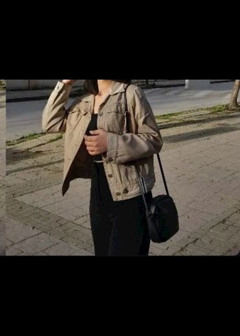 Asymmetry Bej Uzun Kollu Kadın Ceket