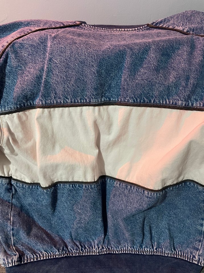 Kadın Baskılı Denim Ceket - Görsel 4