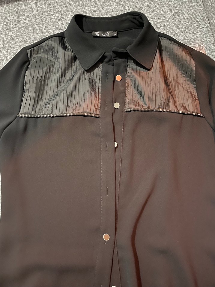 Düğmeli Siyah Hırka - Görsel 2