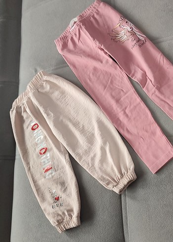 Toplam fiyat,  Nakışlı Pamuklu Kız Çocuk Rahat Tayt - Görsel 2