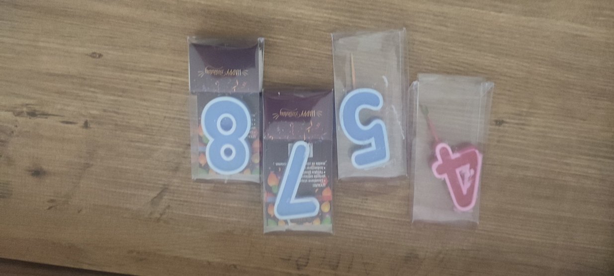 Mavi Doğum Günü Mumları 4, 5, 7, 8 - Görsel 2