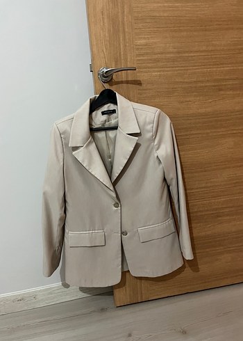 Taş Rengi Kadın Blazer Ceket