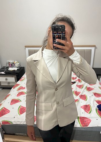 Trendyol & Milla Taş Rengi Kadın Blazer Ceket
