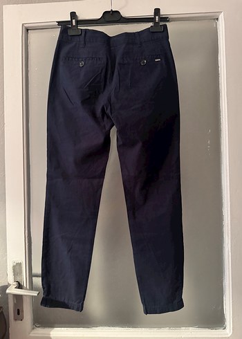 s Beden Mango Lacivert Regular Fit jogger pamuklu Kadın Pantolon