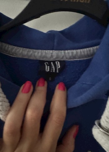 Gap Mavi Gap Kapüşonlu Sweatshirt