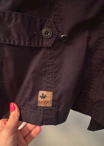 l Beden kahverengi Renk Vintage lacivert baharlık Ceket