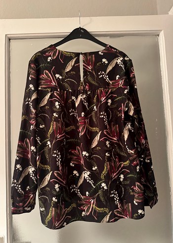 Zara Kahverengi Desenli Bohem Kadın Bluz