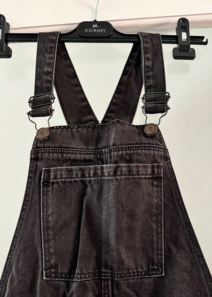 Salopet mom jean kot - Görsel 2