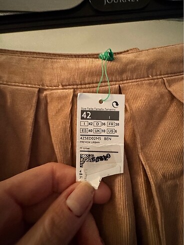 38 Beden Benetton Kadife etek