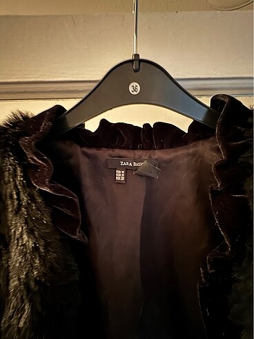 Zara Zara peluş kürk crop