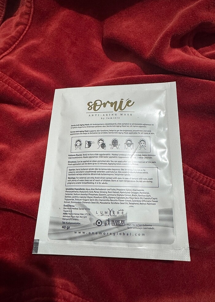 One more anti aging mask - Görsel 2