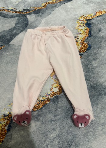 Düğmeli Pembe Kız Çocuk Rahat Pantolon