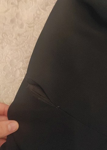 46 Beden siyah Renk Kadın Siyah Midi Kalem Etek