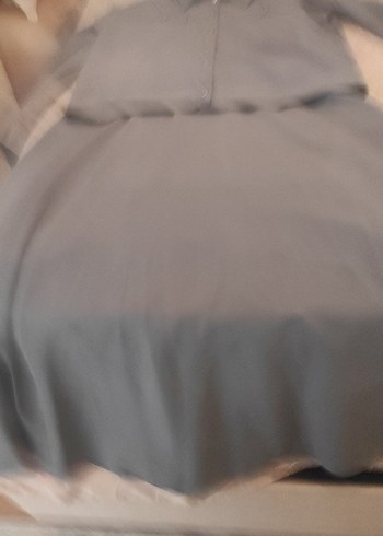 Diğer Gri Uzun Kollu Kadın Takım Elbise