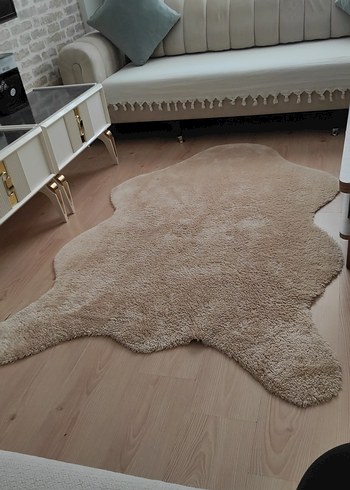 Bej Modern Düz Desen Halı