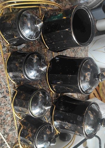 Diğer Siyah Metal Baharatlık Seti