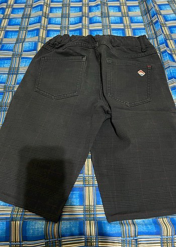 Erkek Siyah Denim Kemerli Şort - Görsel 2