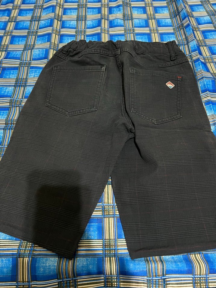 Erkek Siyah Denim Kemerli Şort - Görsel 2