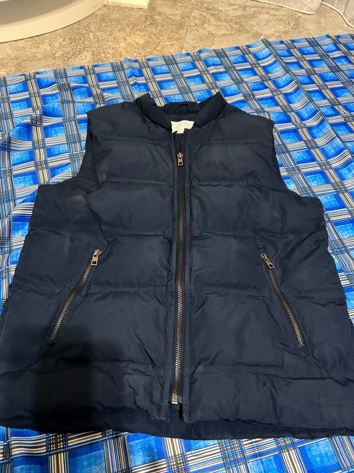 Erkek Çocuk Fermuarlı Mavi Yelek - Görsel 2